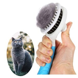 Cat Grooming Brush, Self Cleaning Slicker Brushes for Dogs Cats Pet Gr…