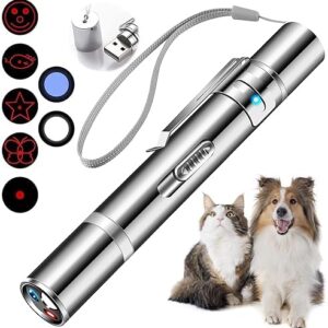 Cowjag Cat Toys, Laser Pointer with 5 Adjustable Patterns, USB Recharg…