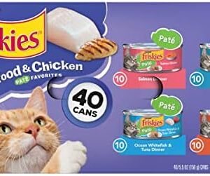 Purina Friskies Wet Cat Food Pate Variety Pack Seafood and Chicken Pat…