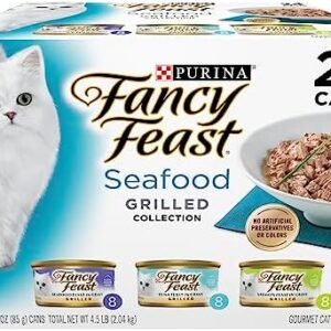 Purina Fancy Feast Grilled Wet Cat Food Seafood Collection in Wet Cat …