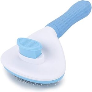 Depets Self Cleaning Slicker Brush, Dog Cat Bunny Pet Grooming Sheddin…