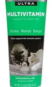 GNC Pets Ultra Multivitamin Gel/Paste, Cats, Salmon Flavor, 3.5-oz Tub…