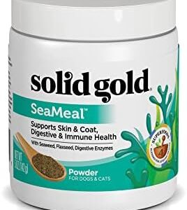 Solid Gold SeaMeal Cat & Dog Food Topper – Kelp Powder Dog & Cat Multi…