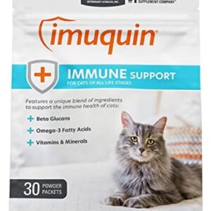 Nutramax Imuquin Immune Health Supplement Powder for Cats, with Beta G…