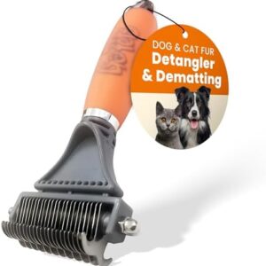 GoPets 2-Sided Dematting Comb – Professional Grooming Rake for Cats & …