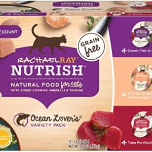 Rachael Ray Nutrish Natural Wet Cat Food, Ocean Lovers Variety Pack, 2…