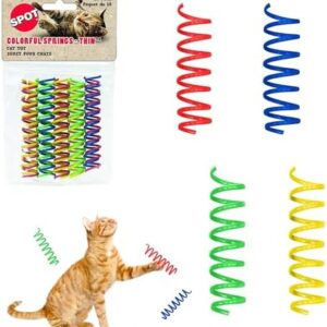 SPOT Thin Colorful Springs Cat Toy – Bouncy Toys for Medium Indoor Cat…