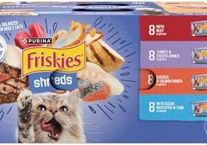 Purina Friskies Gravy Wet Cat Food Variety Pack, Savory Shreds – (Pack…