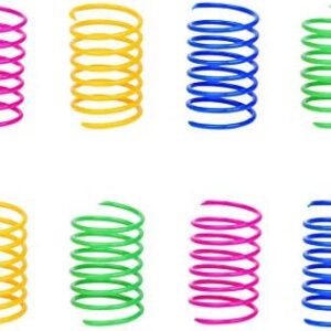 Cat Spring Toy (60 Pack), Cat Kittens Toys Plastic Coil Spiral Springs…