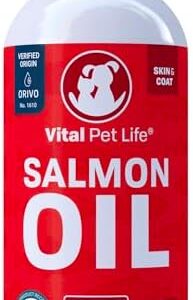 Salmon Oil for Dogs & Cats – Healthy Skin & Coat, Fish Oil, Omega 3 EP…