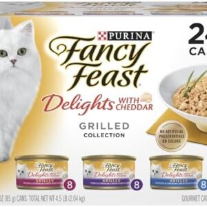 Purina Fancy Feast Delights with Cheddar Grilled Chicken, Turkey or Wh…