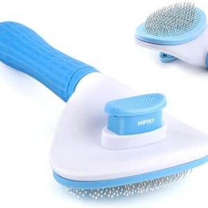 Cat Brush Self Cleaning Slicker Brush with Release Button, Dog Sheddin…