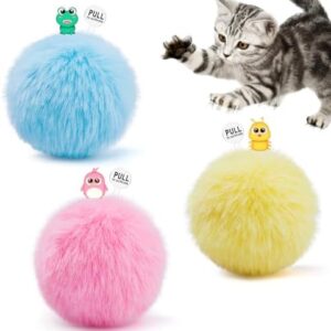 Potaroma Chirping Cat Toys Balls with SilverVine Catnip, Upgraded, 3 P…