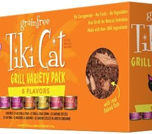 Tiki Cat Grill, Tuna & Crab Surimi, High-Protein and 100% Non-GMO Ingr…