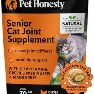 Pet Honesty Cat Hip & Joint Health Chews – Glucosamine for Cats, Cat J…