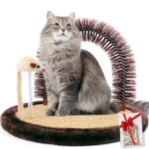 Happi N Pets The Original Cat Arch Self Groomer Cat Massager, Cat Groo…