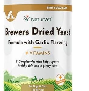 NaturVet Brewers Dried Yeast Formula with Garlic Flavoring Plus Vitami…