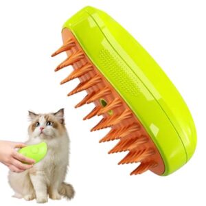 Cat Steam Brush 3 in 1 Multifunctional Steamy Cat Brush Pet Dog Massag…