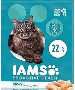 IAMS PROACTIVE HEALTH Adult Indoor Weight Control & Hairball Care Dry …