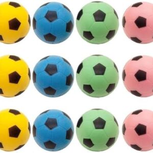 Foam Soccer Balls Cat Toys – Pack of 12