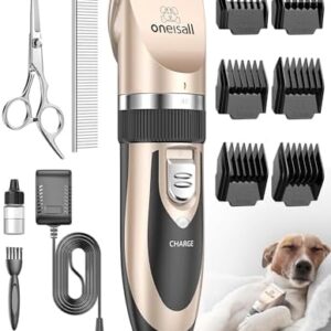 oneisall Dog Shaver Clippers Low Noise Rechargeable Cordless Electric …