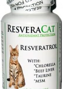 ResveraCat Anti Aging Cat Formula 99% Trans Resveratrol Powder, MSM, T…