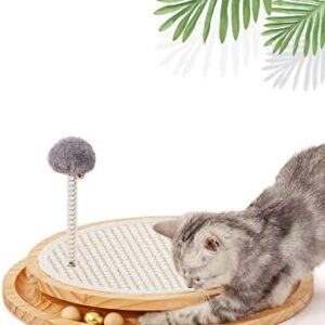 Cat Scratcher, Cat Natural Sisal Scratching Pad, Kitten Interactive To…