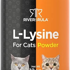 Horbäach L-Lysine Powder for Cats 500mg | 12oz | Cat Health Supplement…