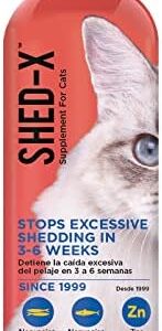 Shed-X Liquid Cat Supplement, 8oz – 100% Natural – Shed Defender, Help…