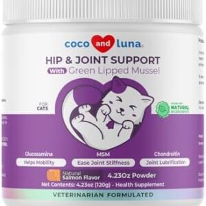 Glucosamine for Cats – 4.23oz/120g Powder – Hip and Joint Supplement f…