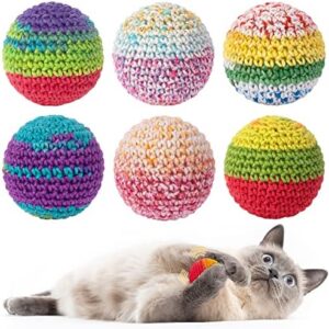 Retro Shaw Cat Toys Balls, Woolen Yarn Cat Ball Toy with Bell Inside, …