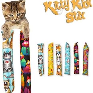 Kitty Kick Stix 11″ Original Catnip Kicker Toy (Set of 2), Handmade in…