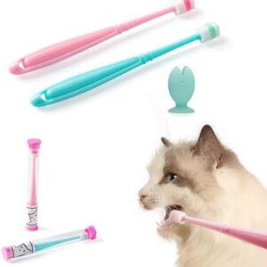 E.M&S.T by Emmeliestella Small Dog & Cat Toothbrush 360 Degree Soft Si…