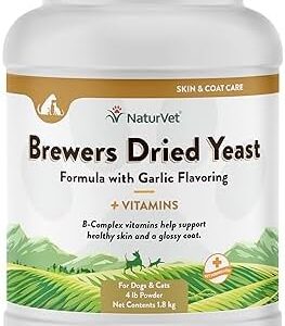 NaturVet – Brewer’s Dried Yeast Formula with Garlic Flavoring – Plus V…