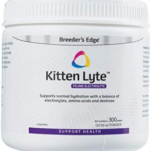 Breeder’s Edge Kitten Lyte- Feline Electrolyte Supplement for Cats and…