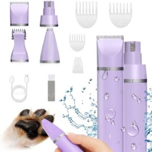 Dog Grooming Clippers Kit-Electric Rechargeable Cat Trimmer Tools-Cord…