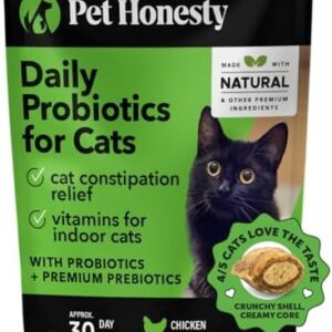 Pet Honesty Cat Probiotics Gut + Immune Health Chews – Cat Digestive H…