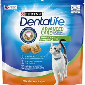 Purina DentaLife Made in USA Facilities Cat Dental Treats, Tasty Chick…