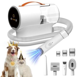 Dog Vacuum for Shedding Grooming, 12000pa Suction Dog Hair Vacuum, Pet…