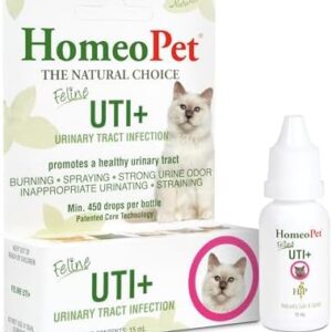 HomeoPet Feline UTI Plus, Safe and Natural Urinary Tract Medicine for …