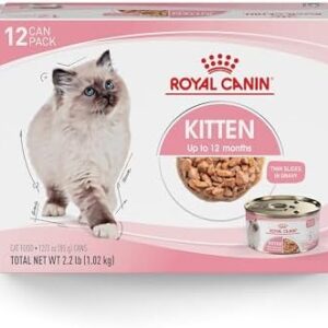 Royal Canin Feline Health Nutrition Kitten Thin Slices in Gravy Canned…