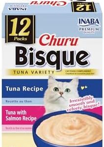 INABA Churu Bisque for Cats, Creamy Lickable Purée Side Dish with Vita…