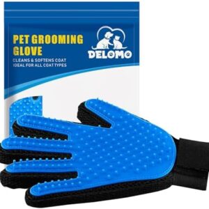 Pet Hair Remover Glove – Gentle Pet Grooming Glove Brush – Deshedding …