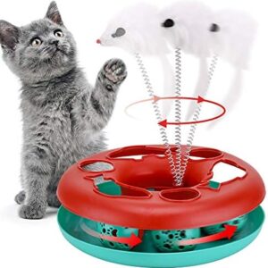 Cat Toys, Cat Toys for Indoor Cats,Interactive Kitten Toys Roller Trac…