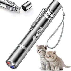 Cat Laser Toys Pointer for Indoor, Cat Mouse Toys Wand Red Light Pet I…