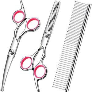 Dog Grooming Scissors with Safety Round Tips Stainless Steel Professio…