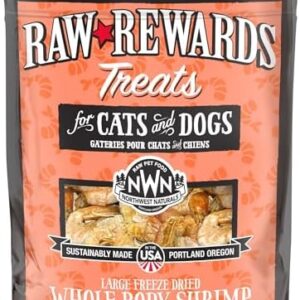 Northwest Naturals Raw Rewards Freeze-Dried Shrimp Treats for Dogs and…