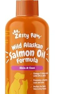 Wild Alaskan Salmon Oil Formula for Dogs & Cats – Omega 3 Skin & Coat …