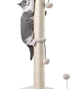 MECOOL 34” Tall Cat Scratching Post Premium Basics Kitten Scratcher Si…