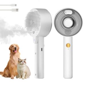 Cat Steam Brush for Shedding Spritz Defur Comb for Cats Cloud Care Cat…